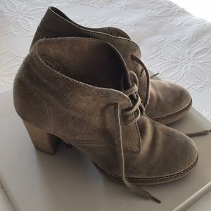 Jcrew Lace Up High Heeled Booties